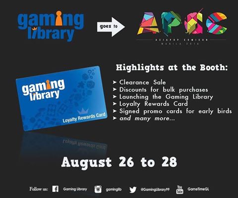 Gaming Library Goes to APCC 2016 Image DAGeeks