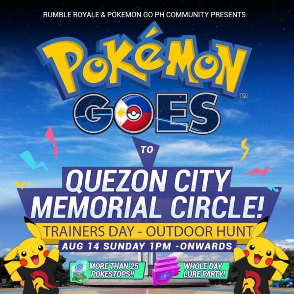 Rumble Royale Pokemon Go PH Community Poster Image Quezon City Memorial Circle DAGeeeks