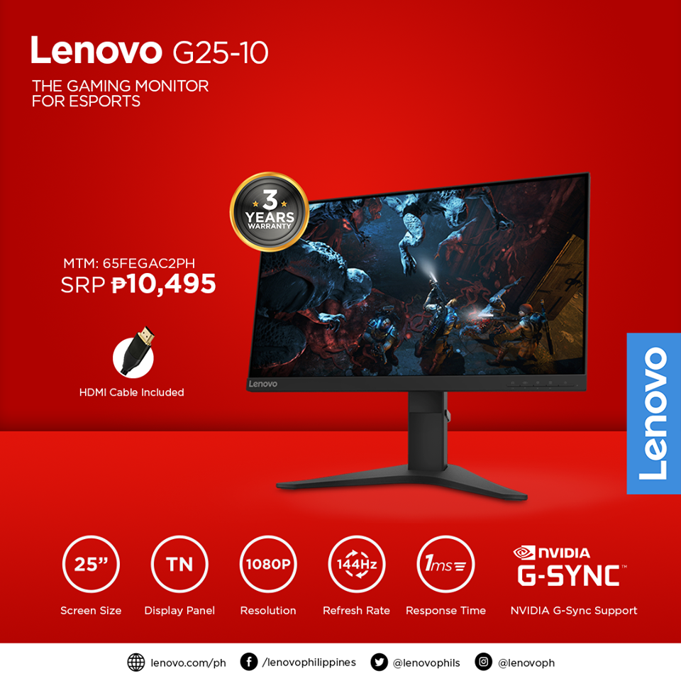 Lenovo G25-10 Gaming Monitor