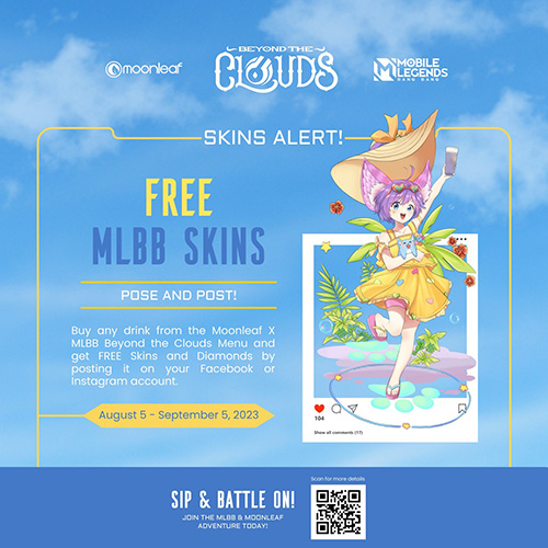 Experience ML's Beyond the Clouds with Moonleaf's Newest Menu and Special Branch Exclusive Activities Skin Poster