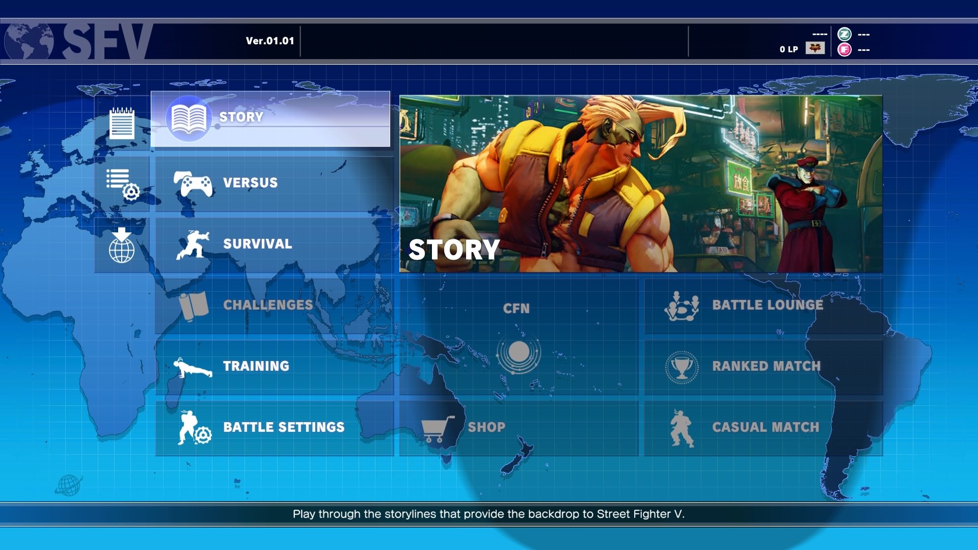 DAGeeks Review Street Fighter V Main Menu.jpg