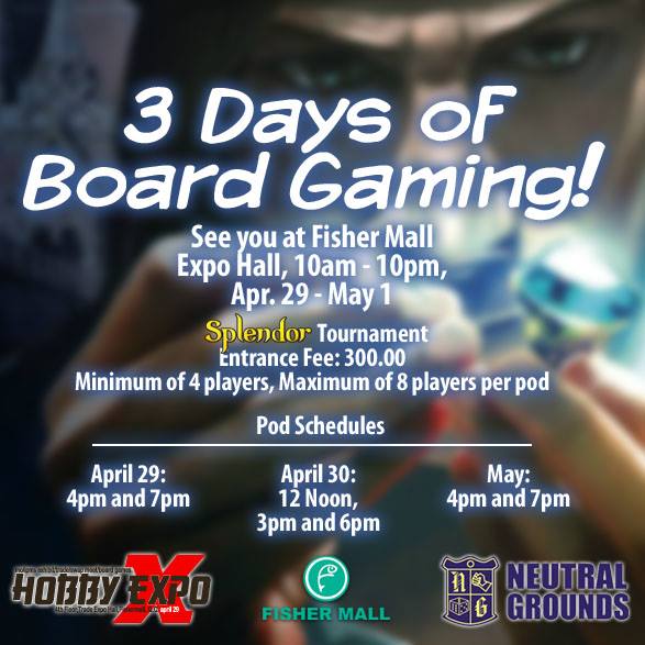 3 Days of Board Gaming @ Fisher Mall Splendor