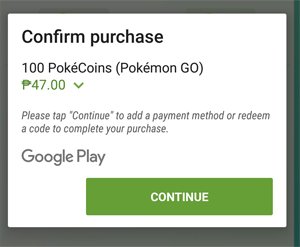 Pokemon Go Globe GCash Purchase Confirm Purchase Image DAGeeks