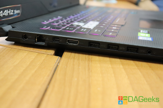 GL704 Left Side Ports
