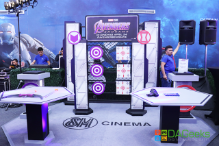 Hawkeye and Black Widow Bullseye Station