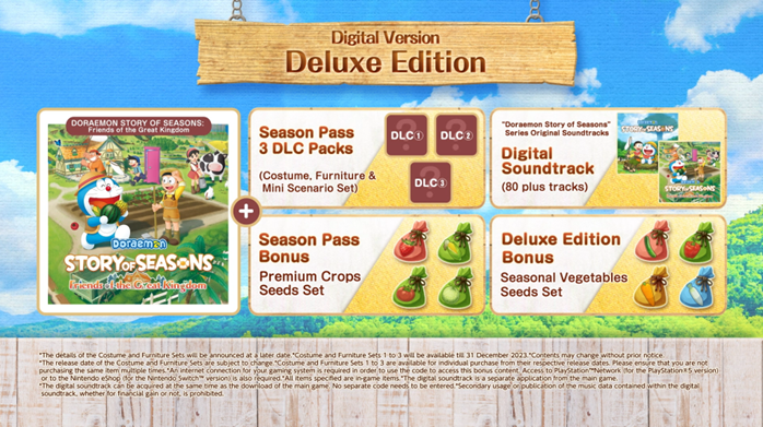 Doraemon Story of Seasons Friend of the Great Kingdom Deluxe Edition