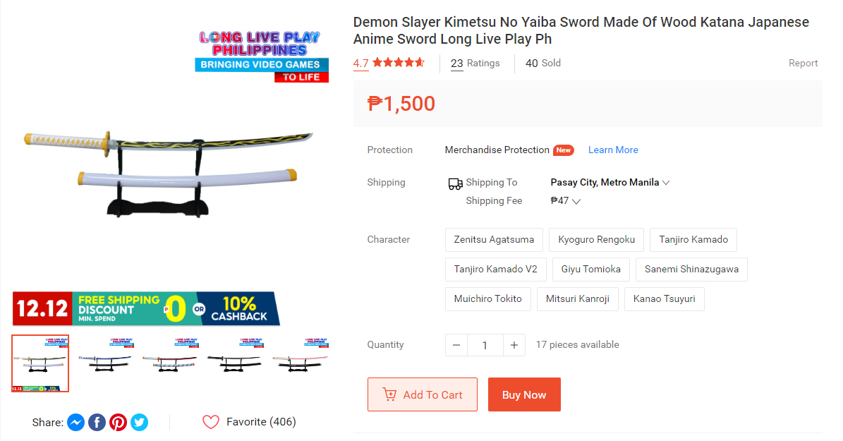 5 Geeky Gifts for Your Pamangkin This Christmas: Nichirin Blade