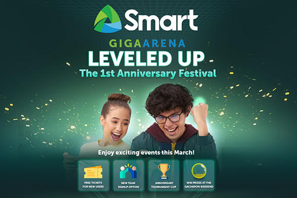 Unleash Your Gaming Skills and Win Cash and Gaming Rewards at Smart GIGA Arena’s First Anniversary Image