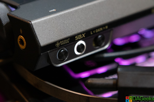 Sound BlasterX G6 Review Scout LED