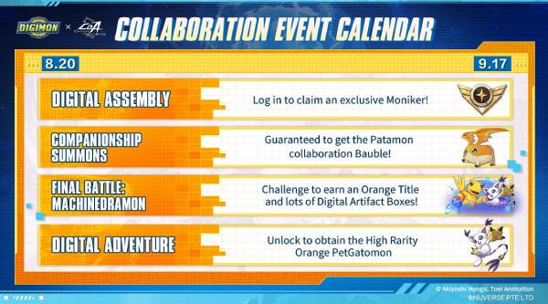 Collaboration evet calendar Digimon Adventure x Crystal of Atlan image
