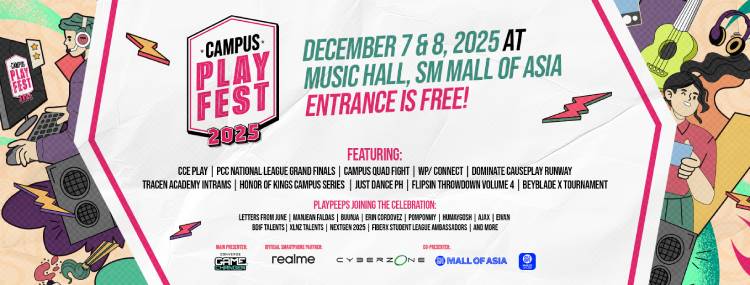 Campus Playfest 2025 Returns Bigger! Cosplay, Esports Finals, and Creators Hit SM Mall of Asia