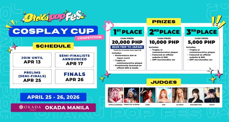OPF Cosplay Cup Otaku Pop Fes 2026 Crowns the Next Cosplay Icon Header Image