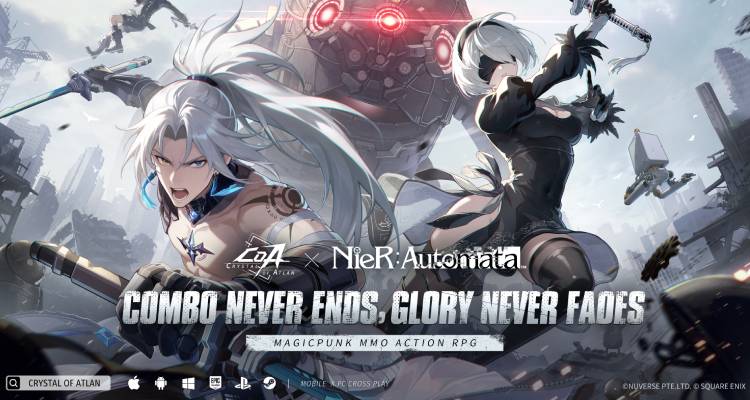 Crystal of Atlan x NieR Automata_ Epic 1st Anniversary Collab Launches May 21 Header Image