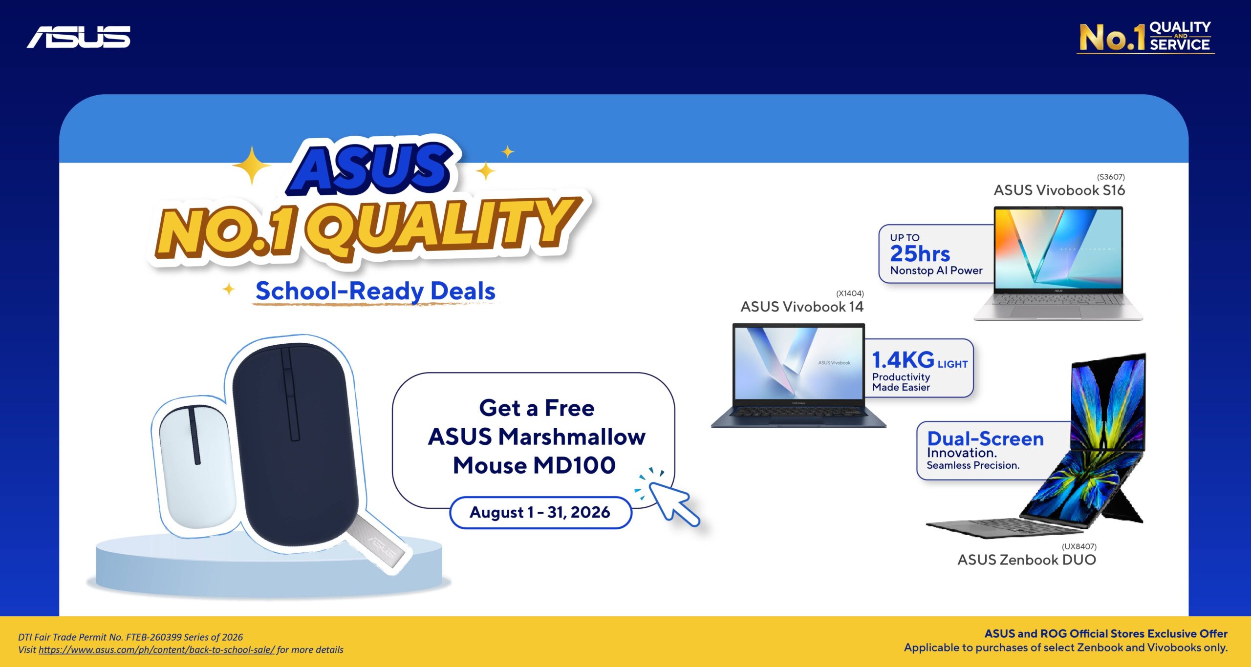 3 - FREE ASUS Marshmallow Mouse MD100 Until August 31, 2026(1)