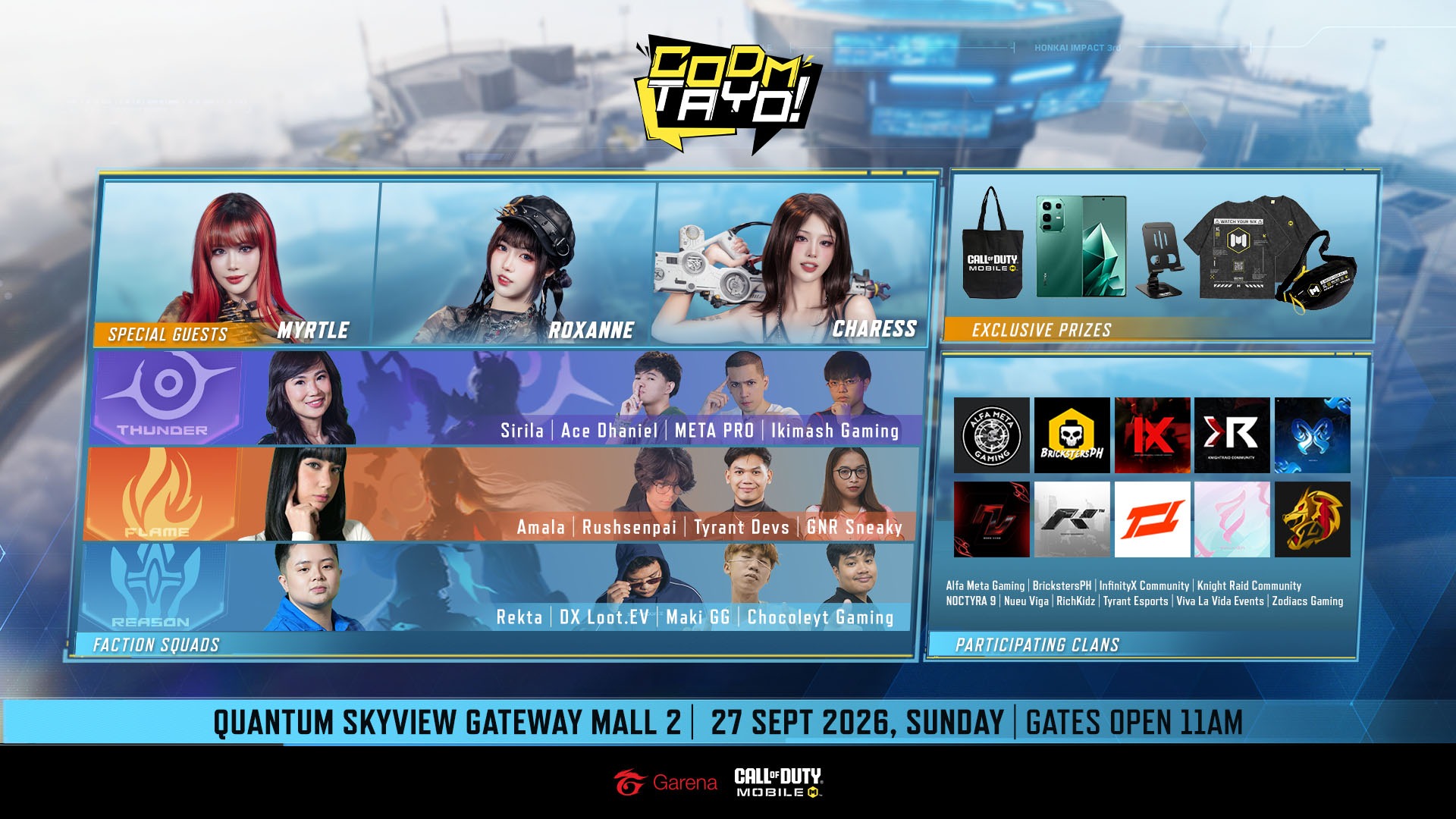 CODM Tayo Heads to Gateway Mall 2 on September 27 Image